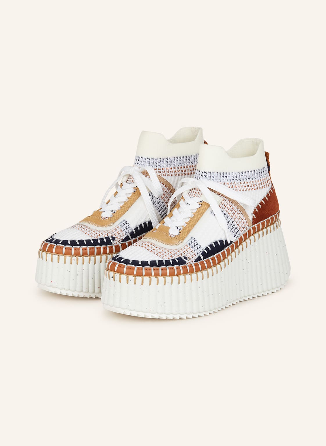 Chloé Hightop-Sneaker Nama beige von Chloé