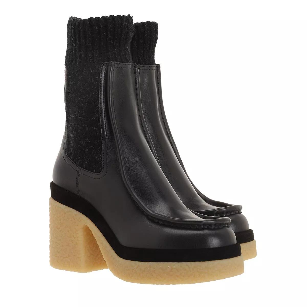 Chloé Boots & Stiefeletten - Jamie Booties Leather - Gr. 41 (EU) - in Schwarz - für Damen von Chloé