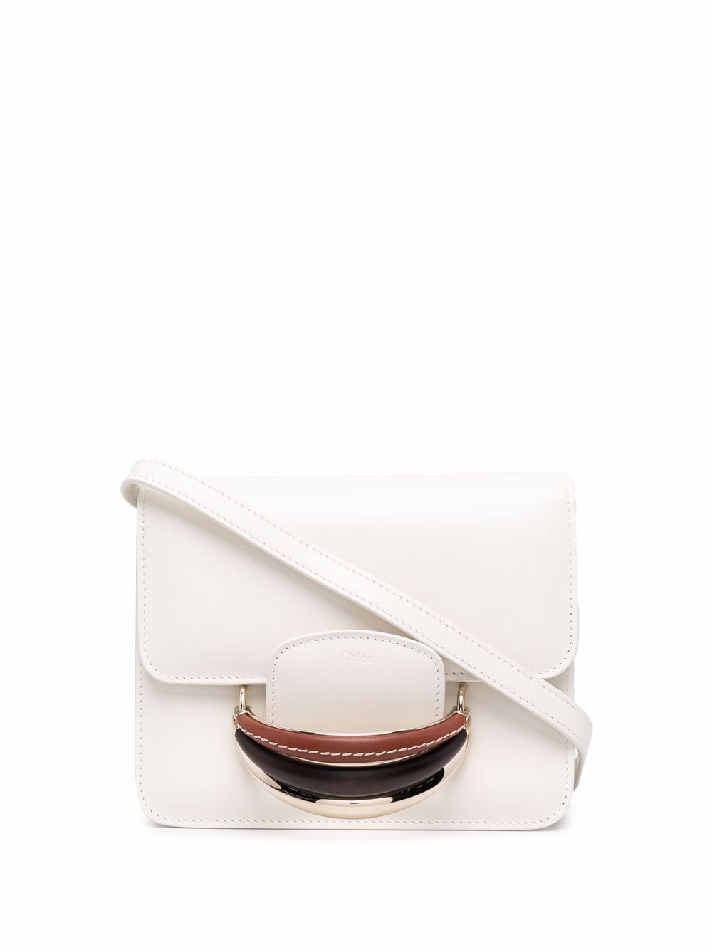 Chloé Katie leather shoulder bag - White von Chloé