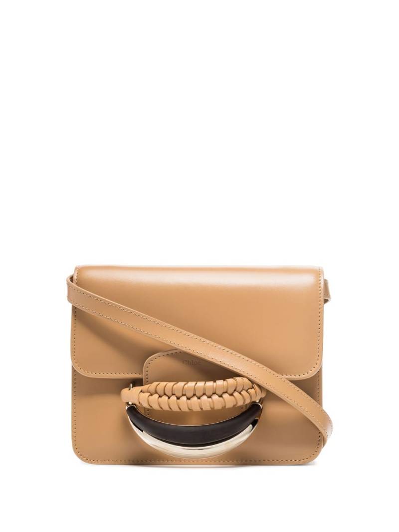 Chloé Kattie leather cross body bag - Neutrals von Chloé