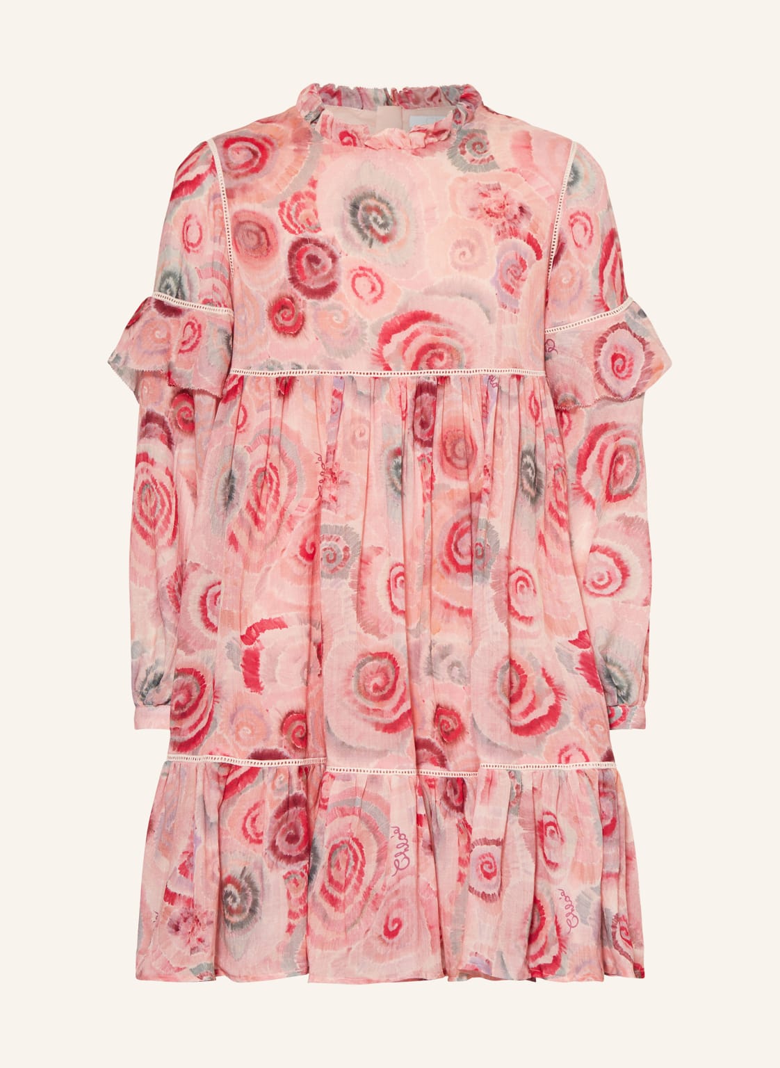 Chloé Kleid Mit Rüschen rosa von Chloé