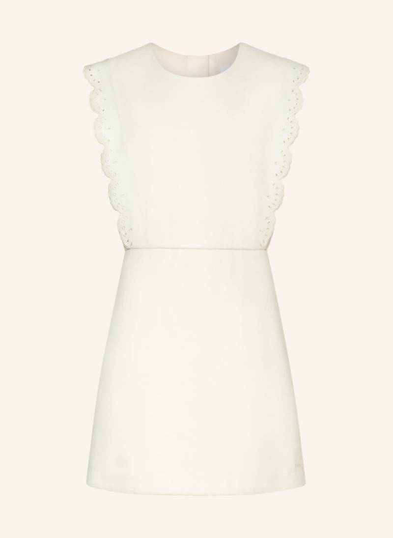 Chloé Kleid Mit Stickereien weiss von Chloé