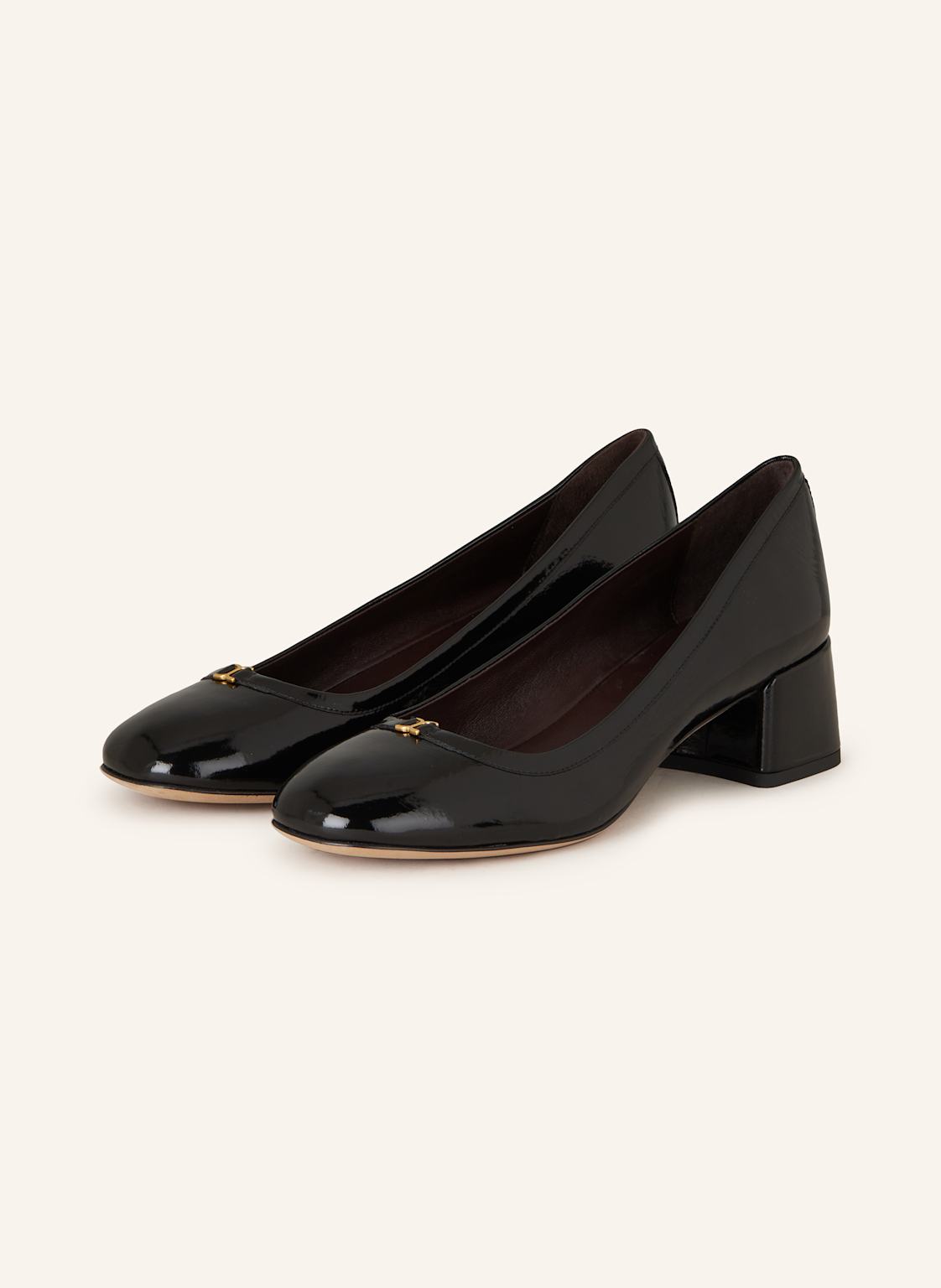 Chloé Lack-Pumps Marcie schwarz von Chloé