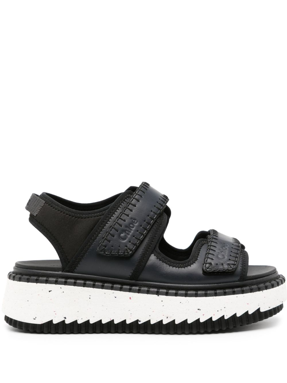 Chloé Lilli flatform sandals - Black von Chloé