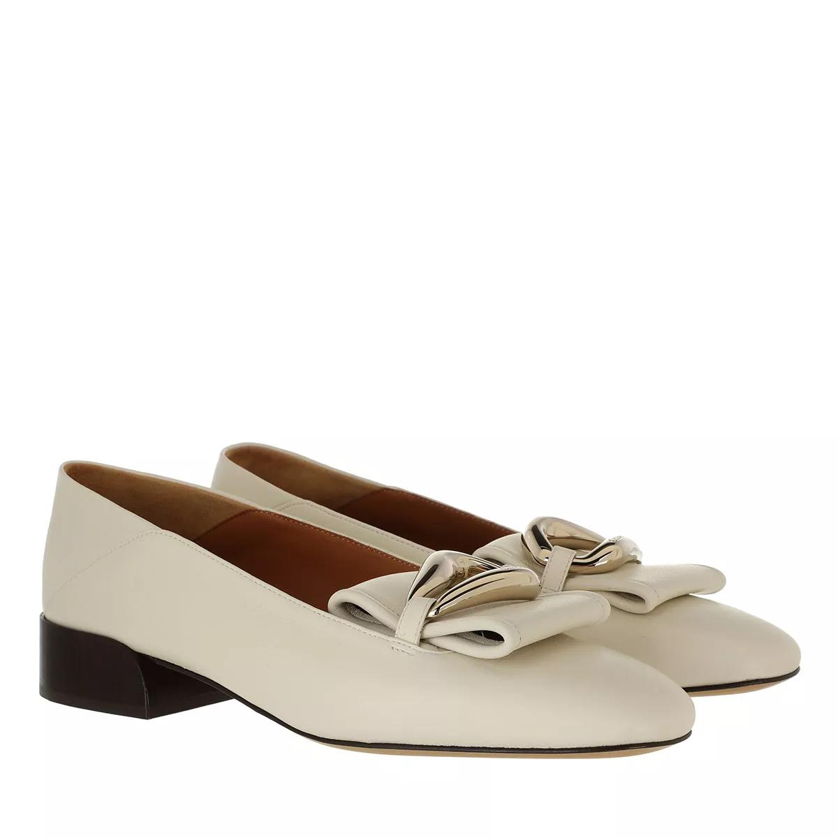 Chloé Loafers & Ballerinas - Flat Loafers Leather - Gr. 38 (EU) - in Creme - für Damen von Chloé