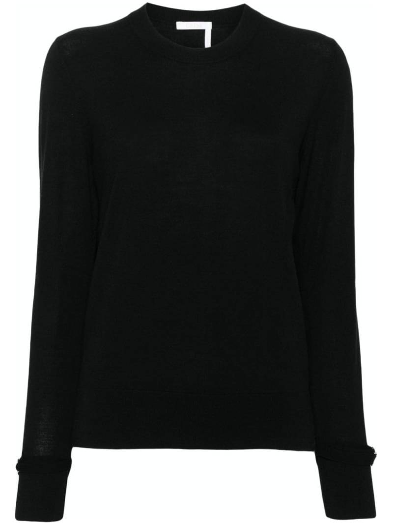 Chloé Marcie-buckled jumper - Black von Chloé