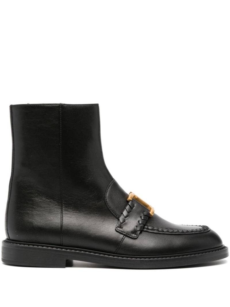 Chloé Marcie leather ankle boots - Black von Chloé