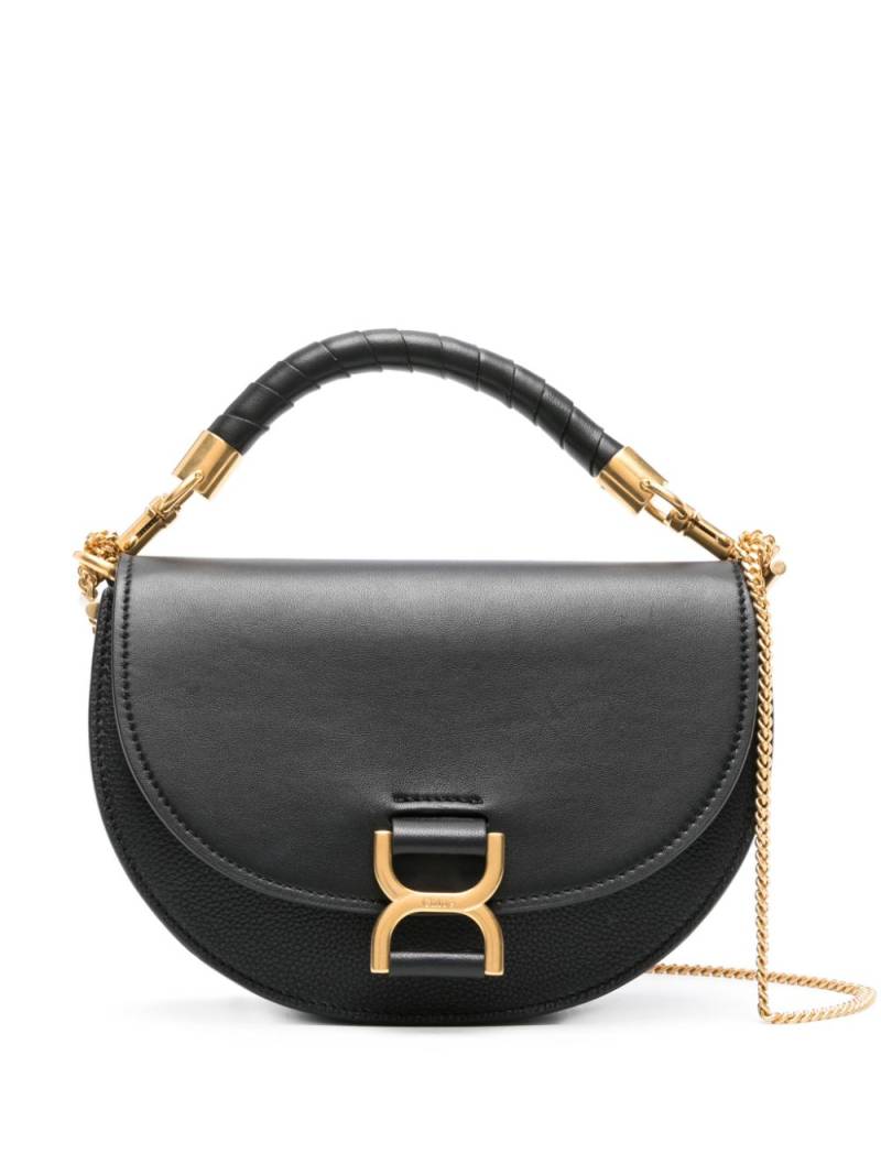 Chloé Marcie leather crossbody bag - Black von Chloé