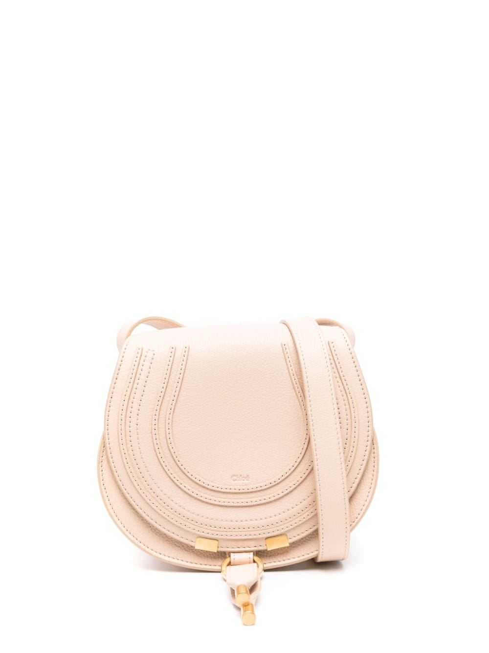 Chloé Marcie leather crossbody bag - Pink von Chloé