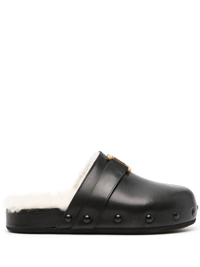 Chloé Marcie leather mules - Black von Chloé