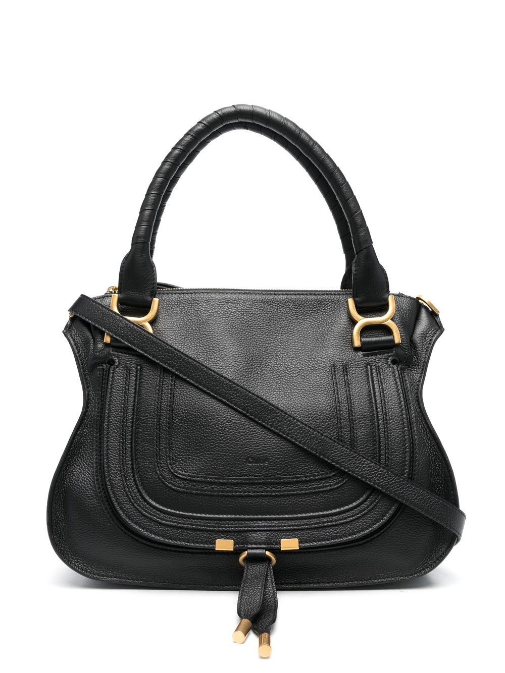 Chloé Marcie leather tote-bag - Black von Chloé