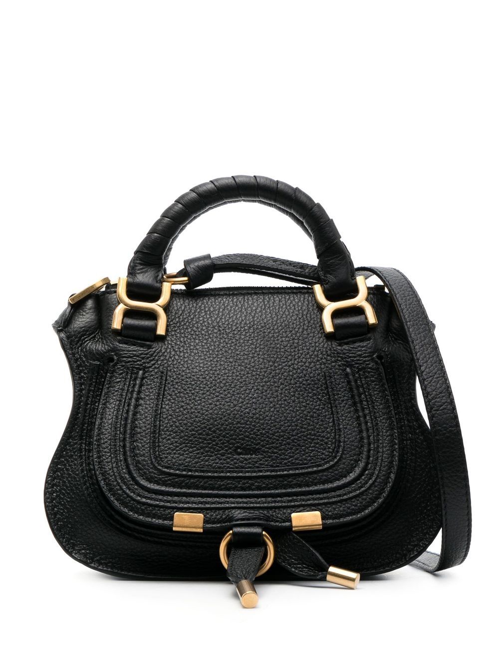 Chloé Marcie leather tote bag - Black von Chloé