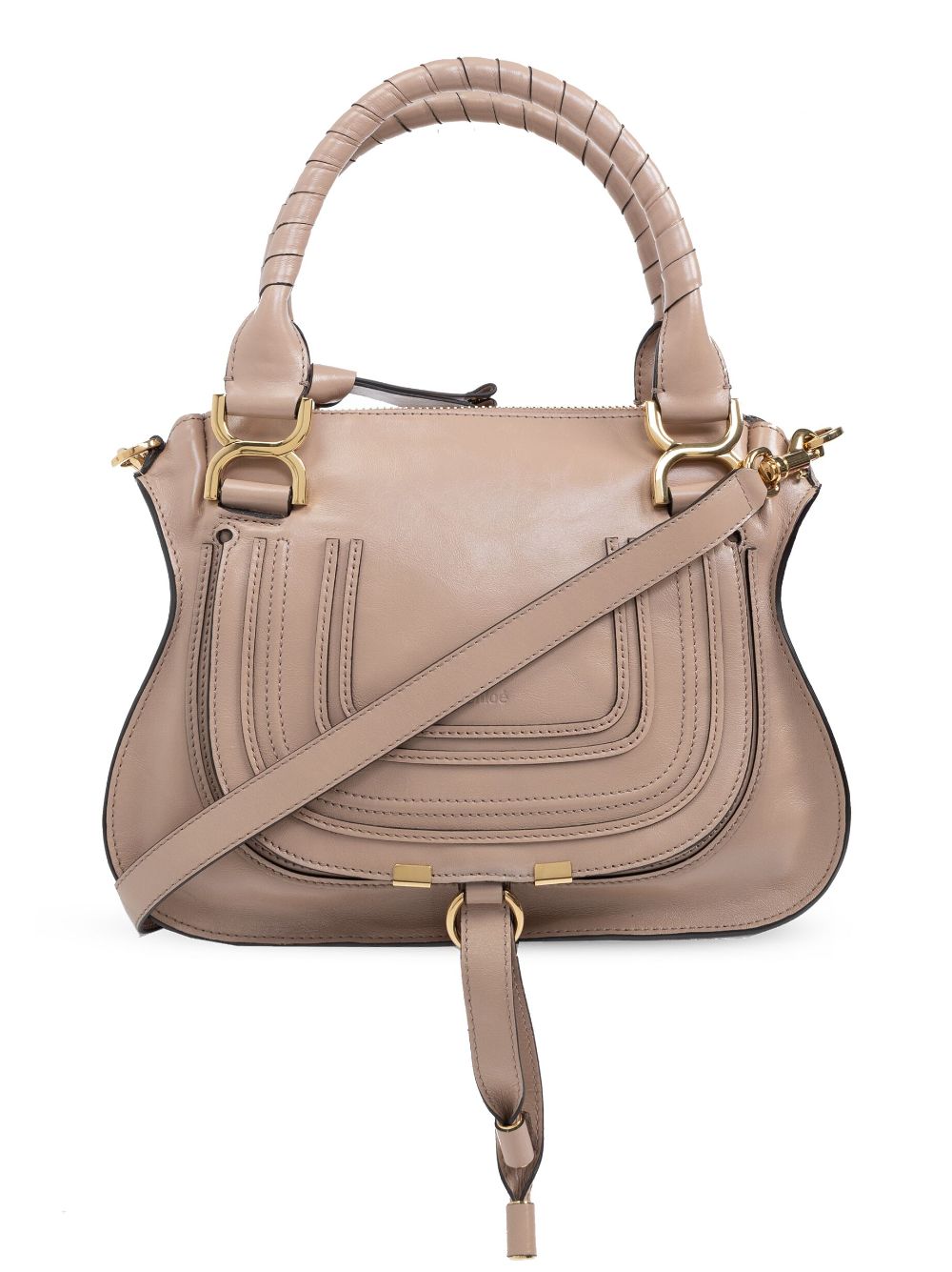 Chloé Marcie leather tote bag - Neutrals von Chloé