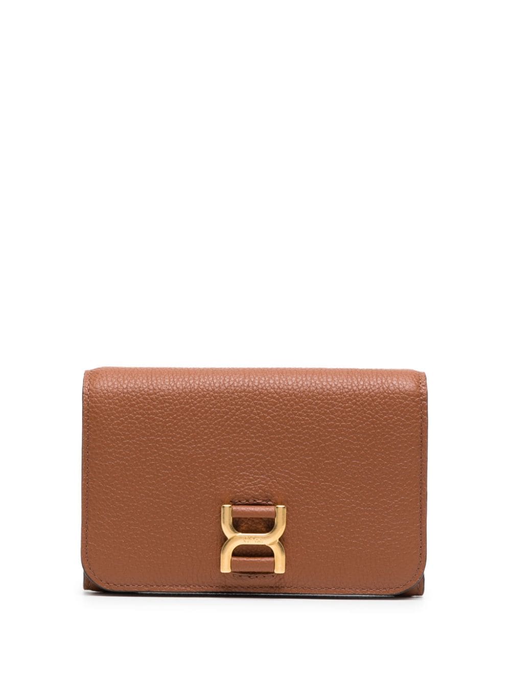 Chloé Marcie leather wallet - Brown von Chloé