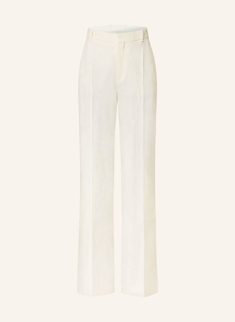 Chloé Marlenehose Mit Leinen weiss von Chloé