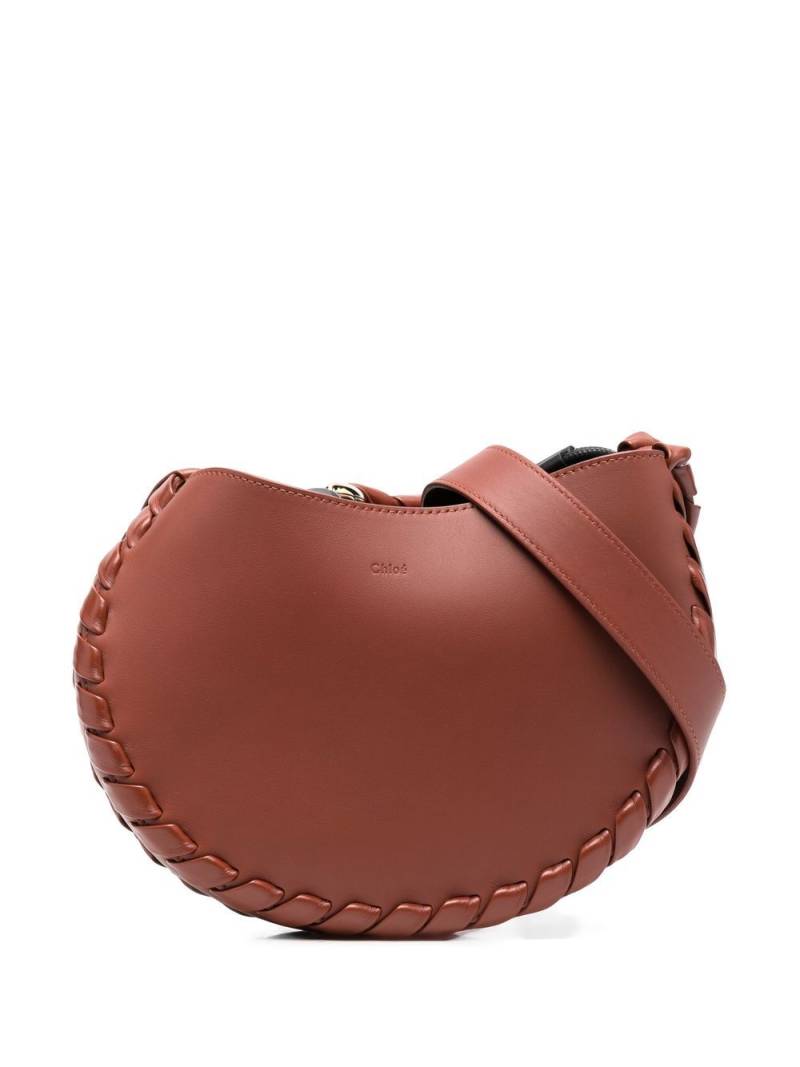 Chloé Mate S Hobo leather crossbody bag - Brown von Chloé