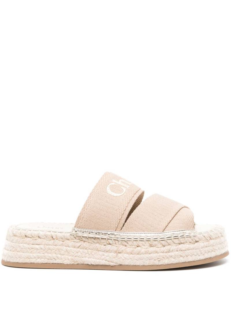 Chloé Mila slide espadrilles - Neutrals von Chloé