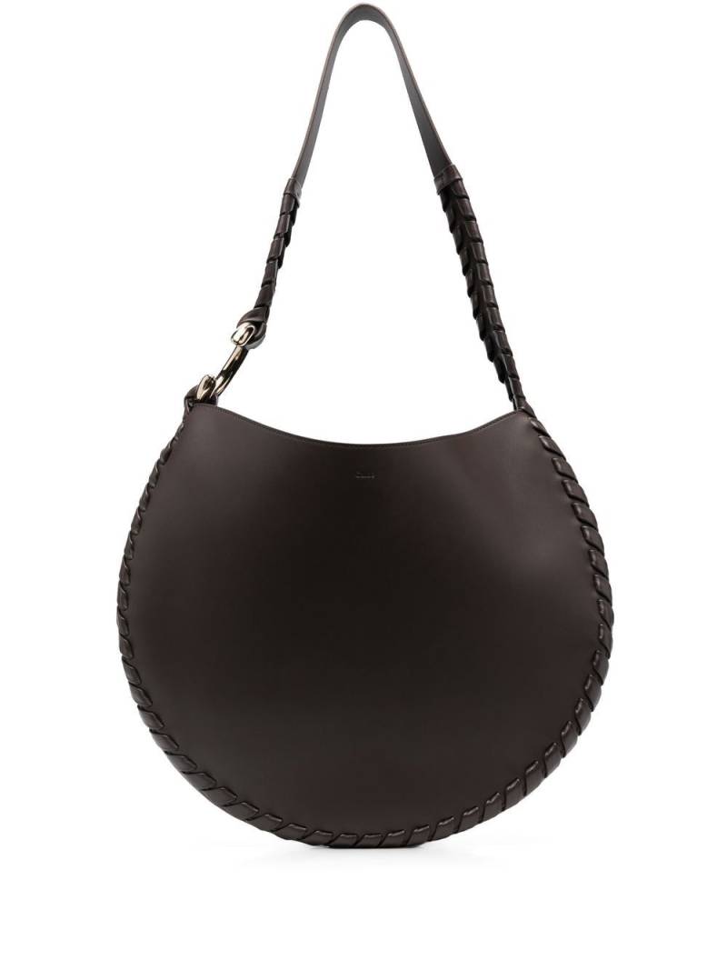 Chloé Moon leather shoulder bag - Brown von Chloé