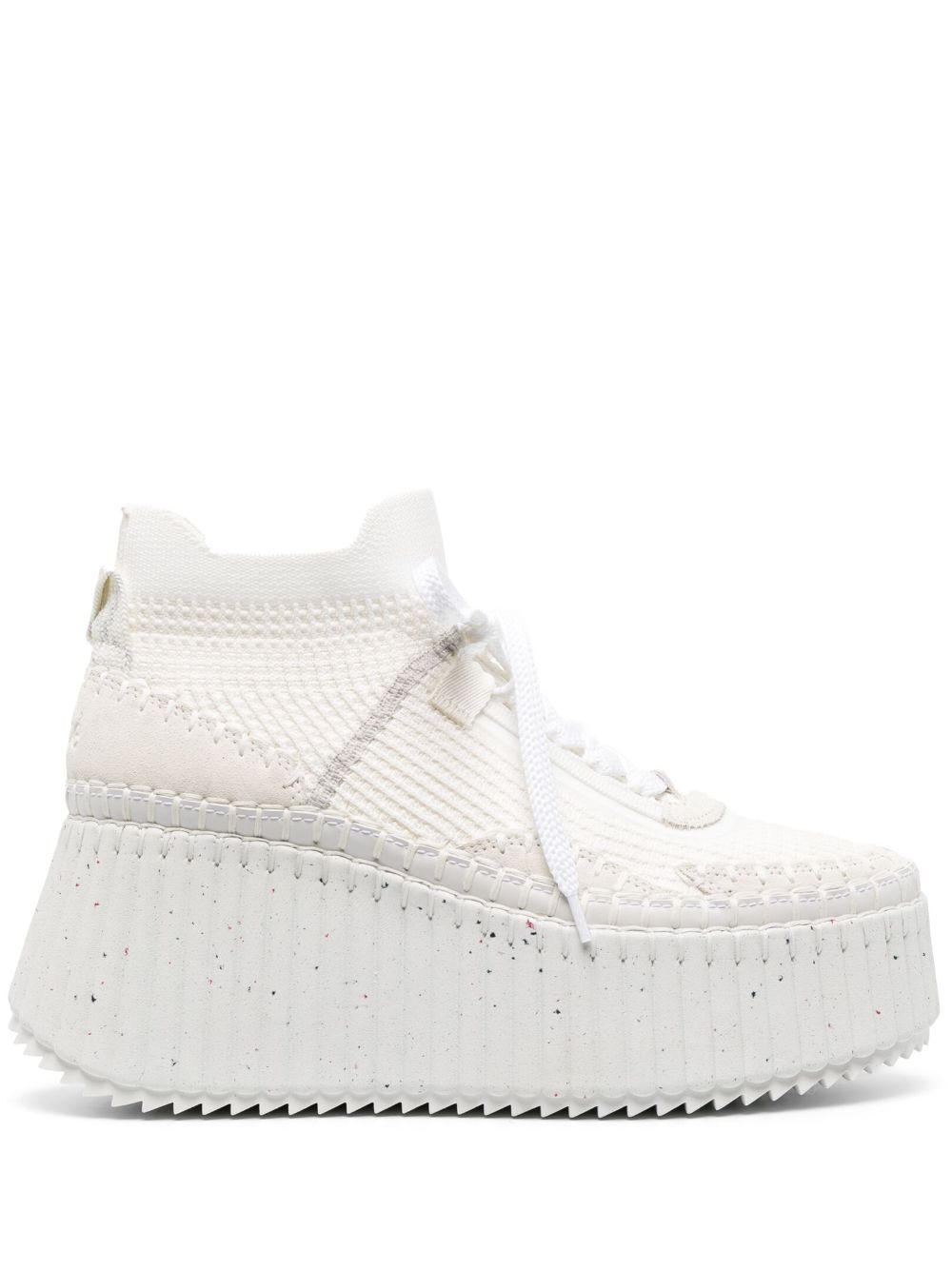 Chloé Nama platform-wedge sneakers - White von Chloé