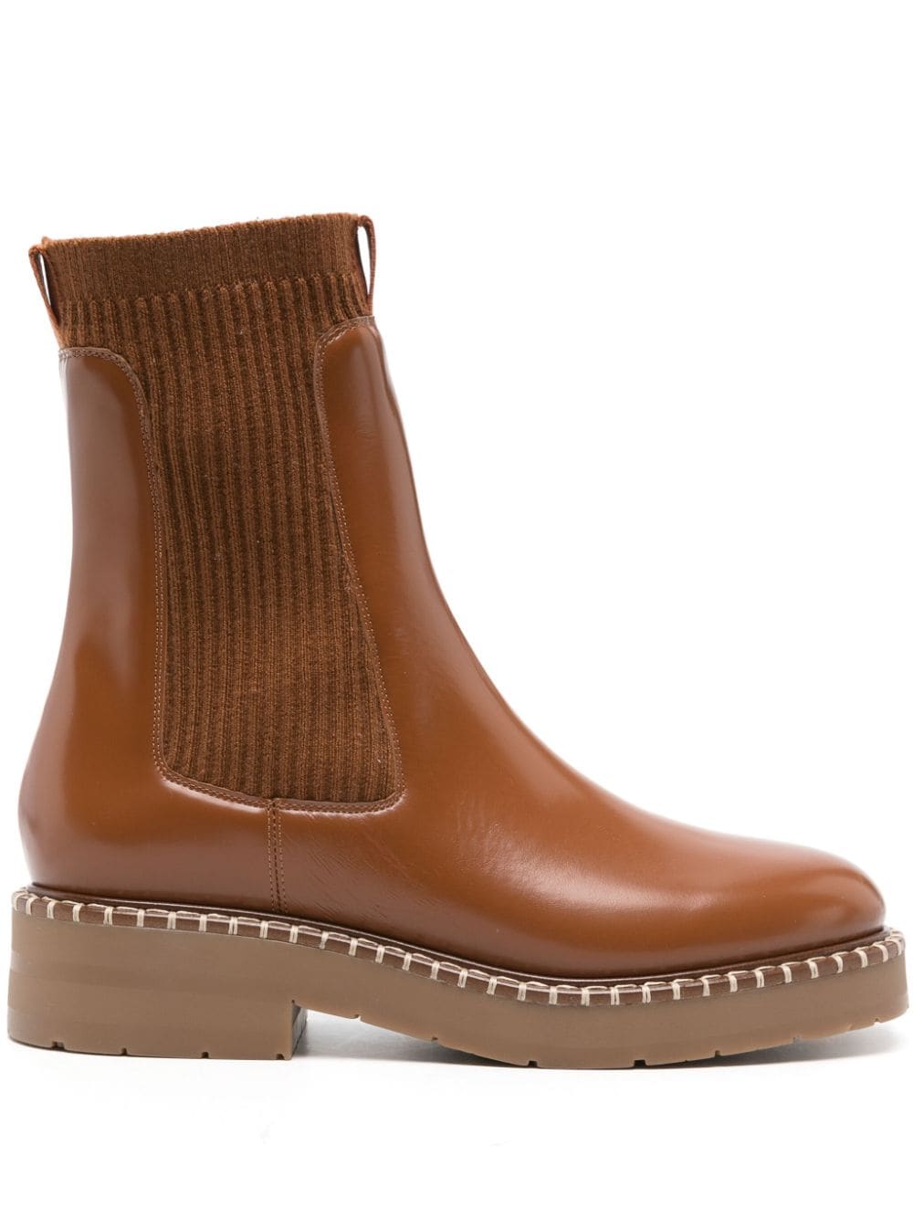 Chloé Noua panelled Chelsea boots - Brown von Chloé