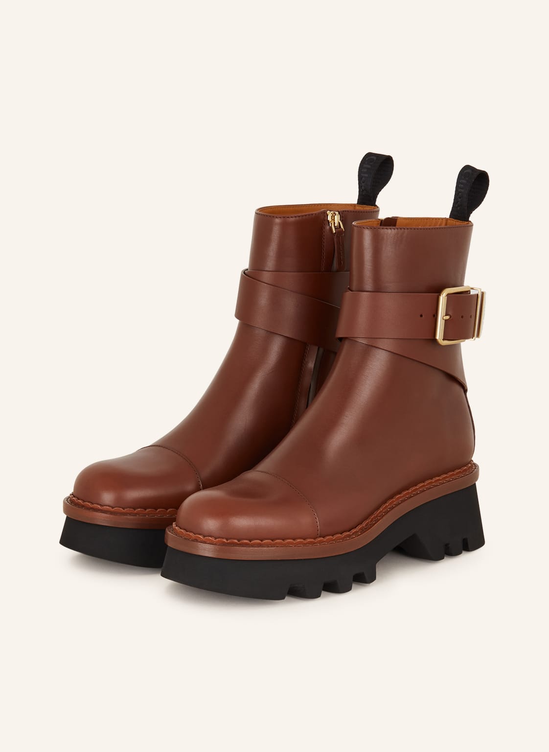 Chloé Plateau-Boots Owena braun von Chloé