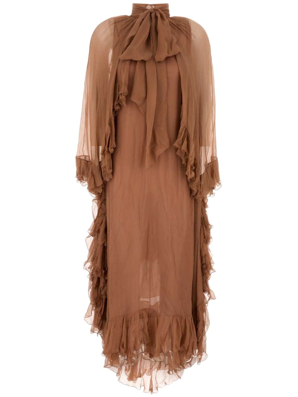 Chloé RO06 midi dress - Brown von Chloé