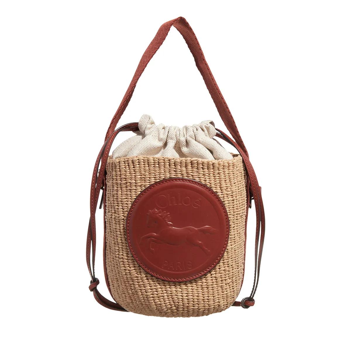 Chloé Schultertasche - Horse Medal Basket - Gr. unisize - in Beige - für Damen von Chloé