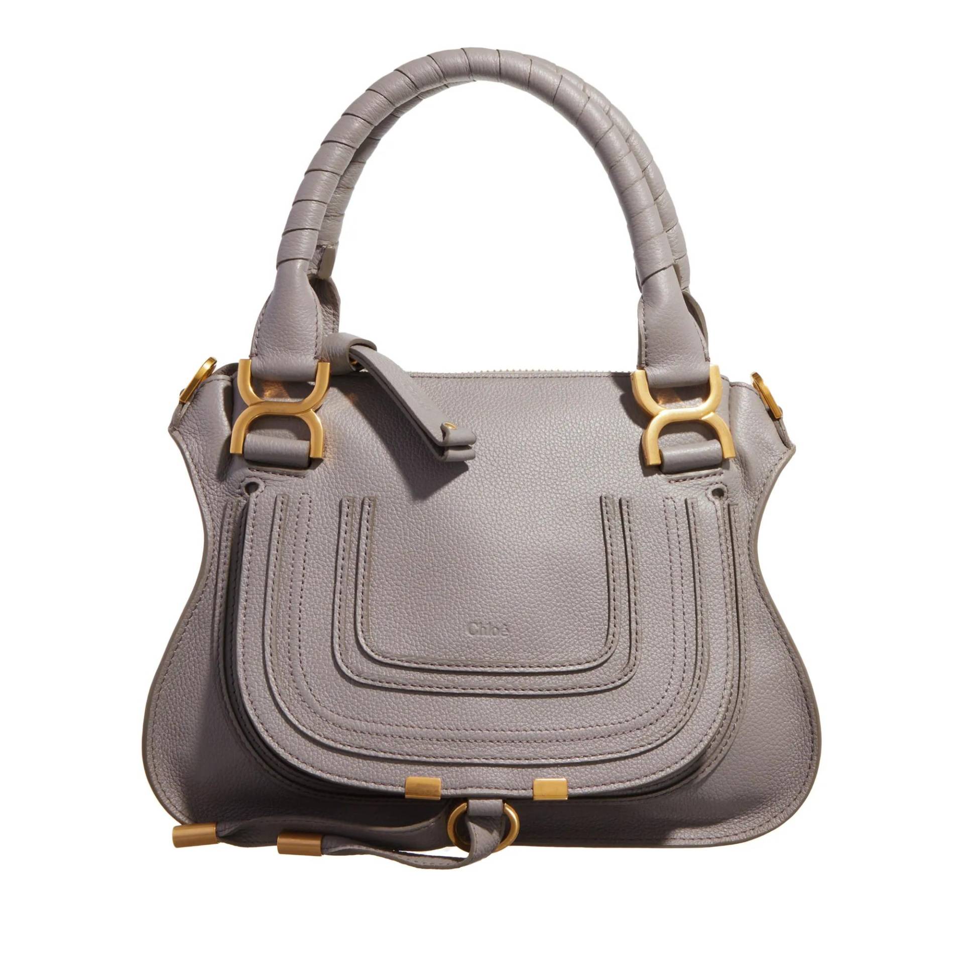 Chloé Schultertasche - Marcie - Gr. unisize - in Grau - für Damen von Chloé