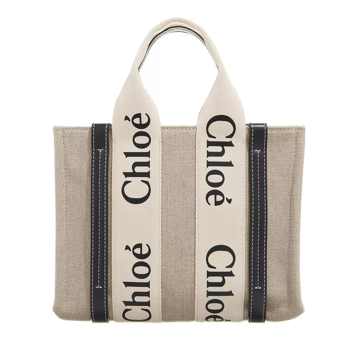 Chloé Schultertasche - Woody - Gr. unisize - in Beige - für Damen von Chloé