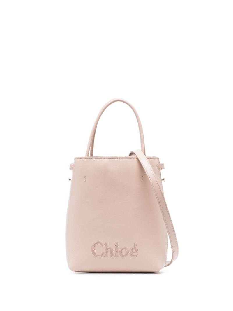 Chloé Sense Micro tote bag - Pink von Chloé