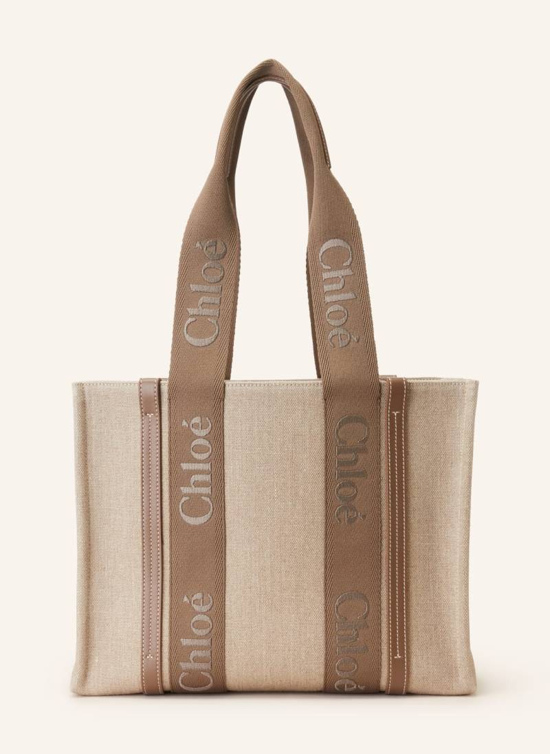 Chloé Shopper Woody beige von Chloé