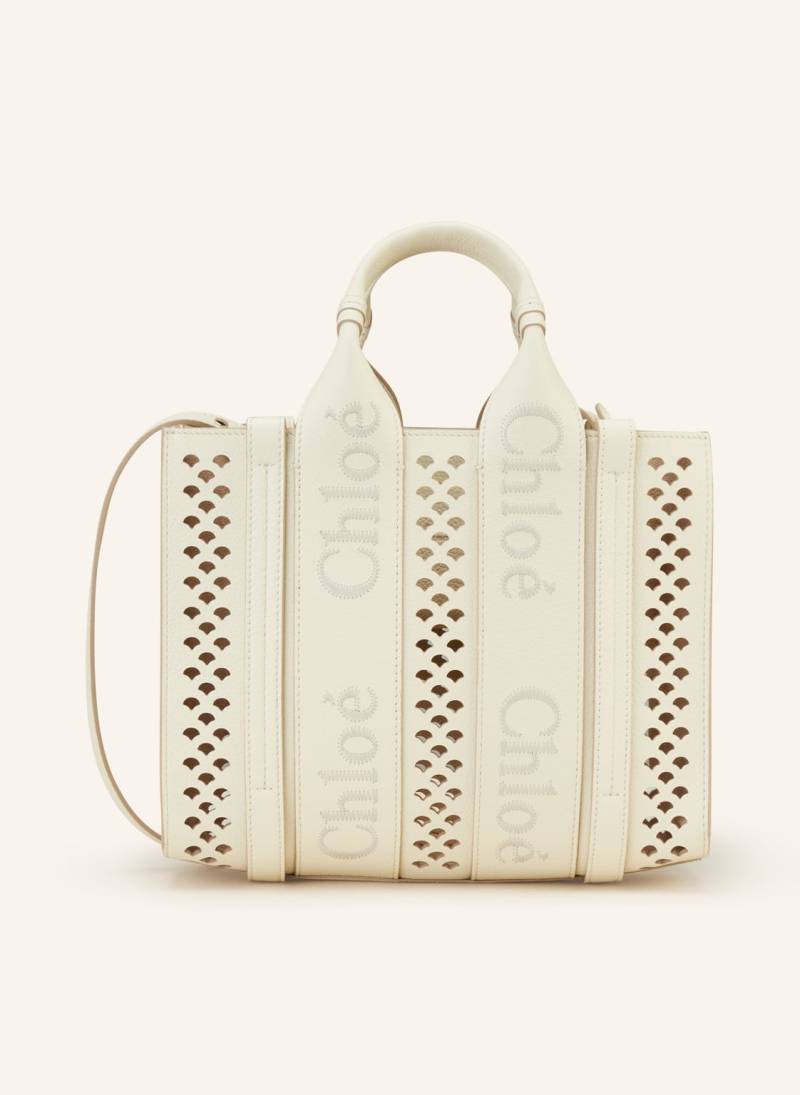 Chloé Shopper Woody weiss von Chloé