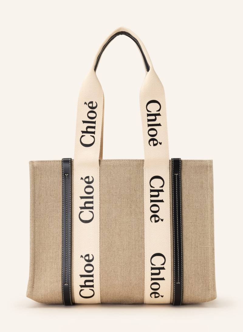 Chloé Shopper Woody beige von Chloé