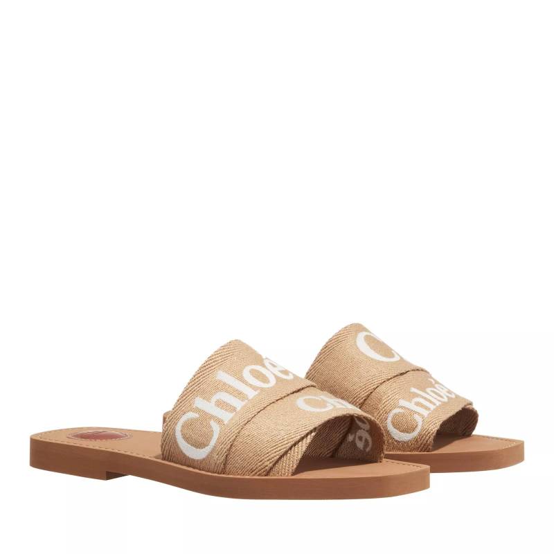 Chloé Slipper & Pantoletten - Woody Flat Mule - Gr. 39 (EU) - in Beige - für Damen von Chloé