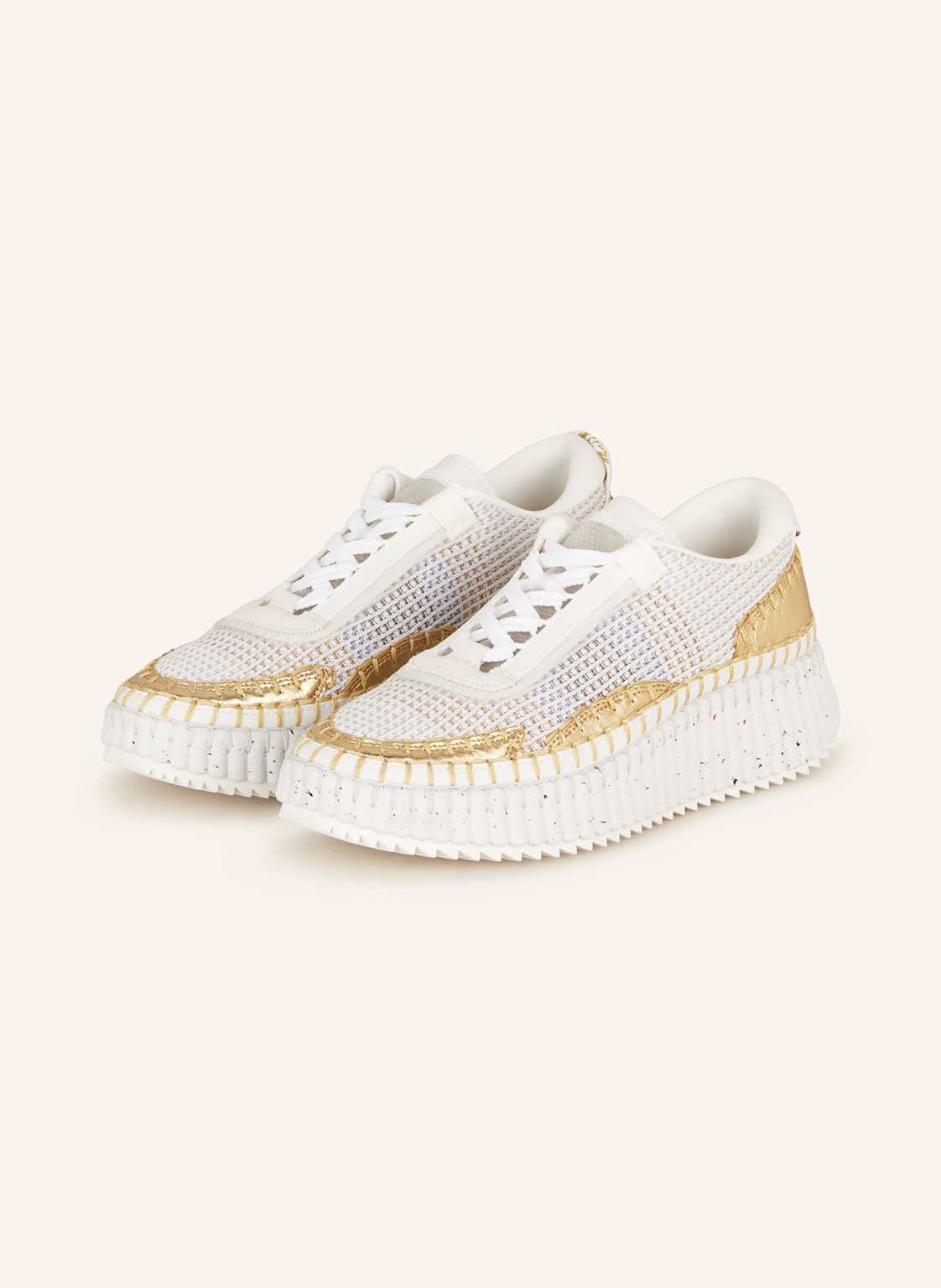 Chloé Sneaker Nama gold von Chloé