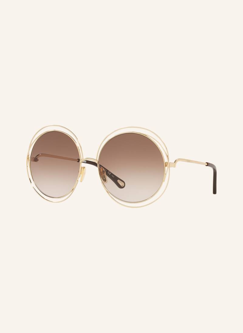 Chloé Sonnenbrille Ch 0045s gold von Chloé