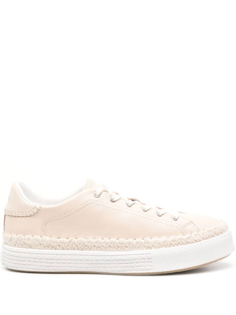 Chloé Telma leather sneakers - Neutrals von Chloé