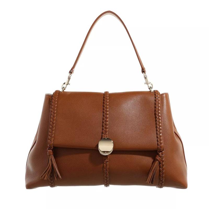 Chloé Schultertasche - Big Soft Penelope Shoulder Bag - Gr. unisize - in Cognacbraun - für Damen von Chloé