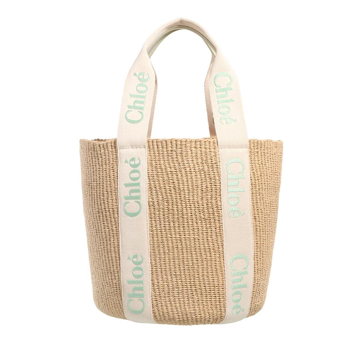 Chloé Umhängetasche - Large Woody Basket Bag - Gr. unisize - in Beige - für Damen von Chloé