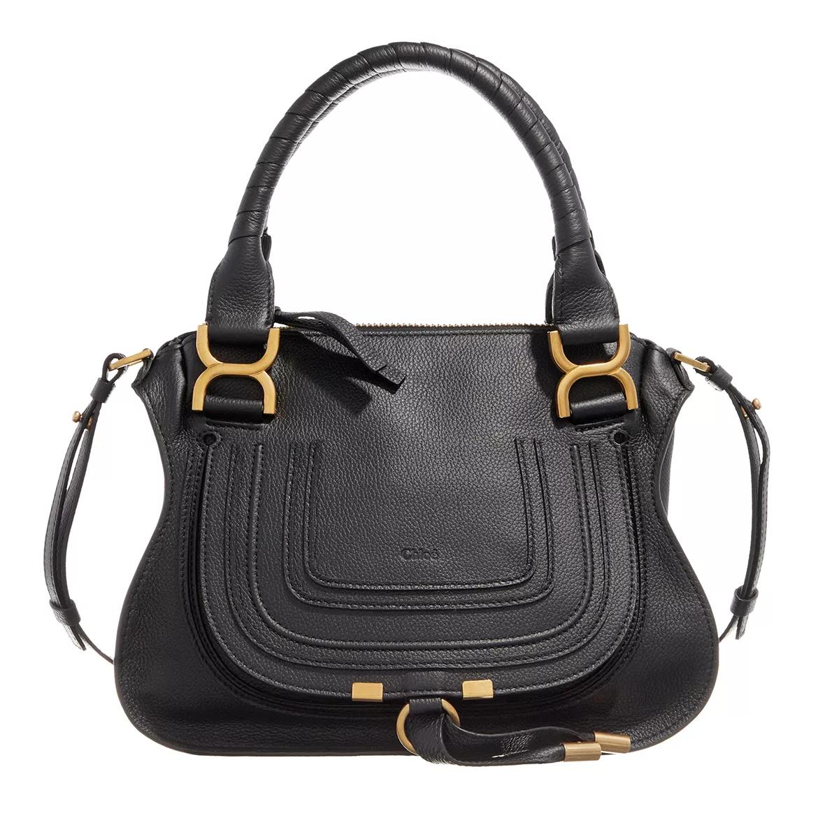 Chloé Schultertasche - Marcie Shoulder Bag Small - Gr. unisize - in Schwarz - für Damen von Chloé