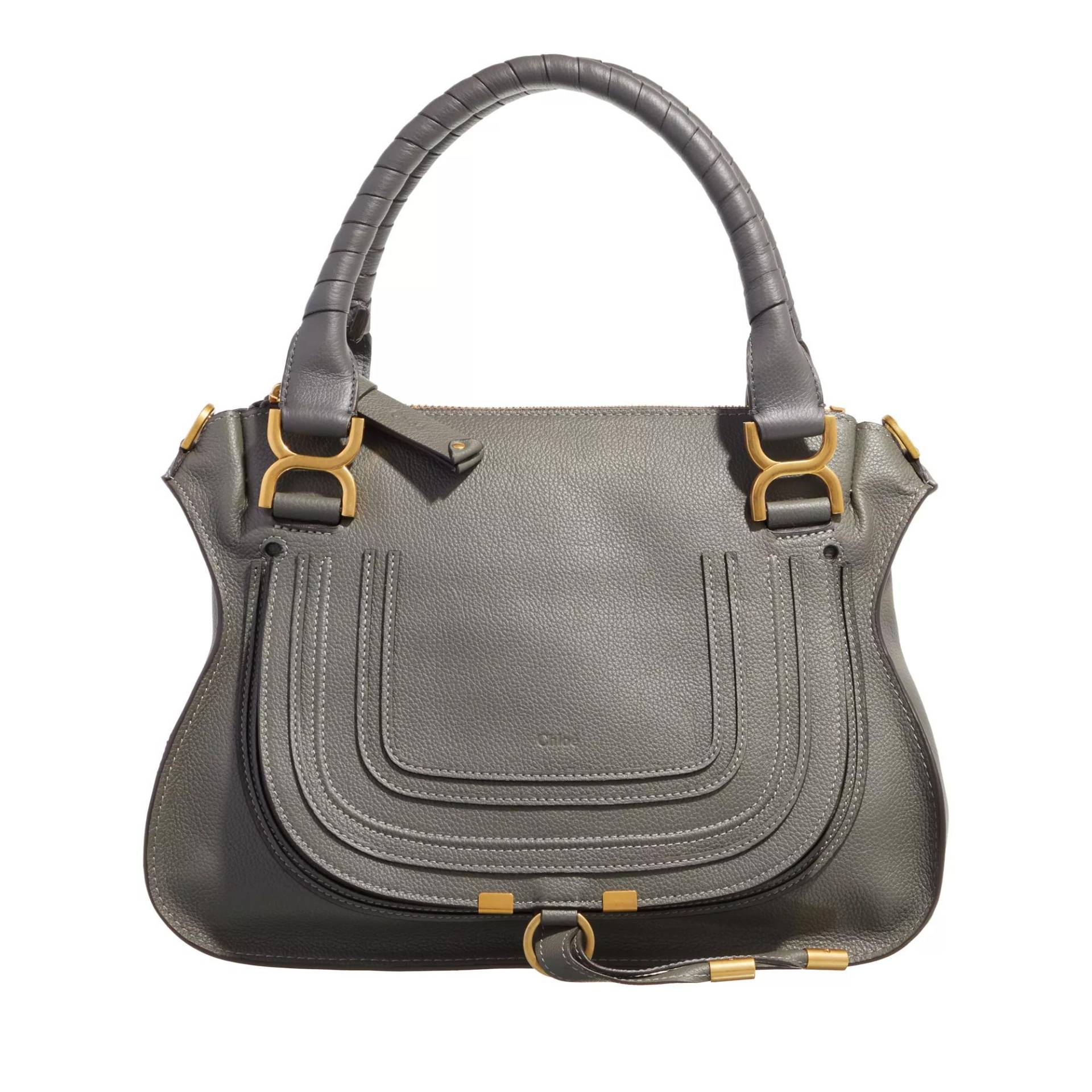 Chloé Umhängetasche - Marcie Medium Shoulder Bag - Gr. unisize - in Grau - für Damen von Chloé