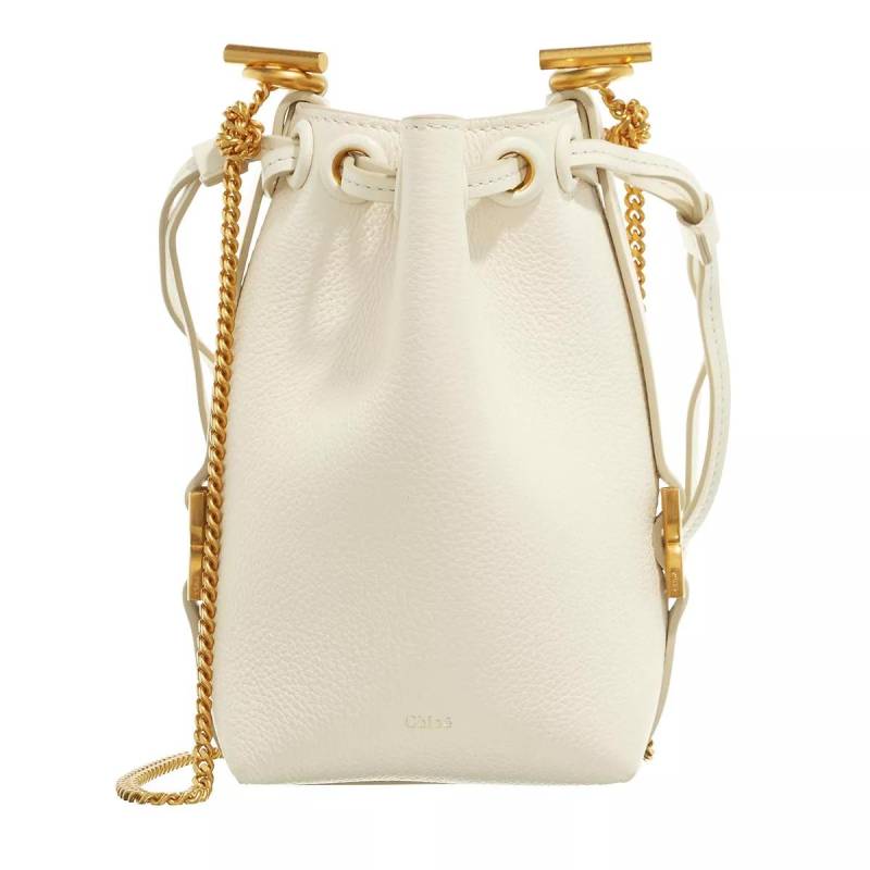 Chloé Umhängetasche - Marcie Mikro Bucket Bag - Gr. unisize - in Creme - für Damen von Chloé