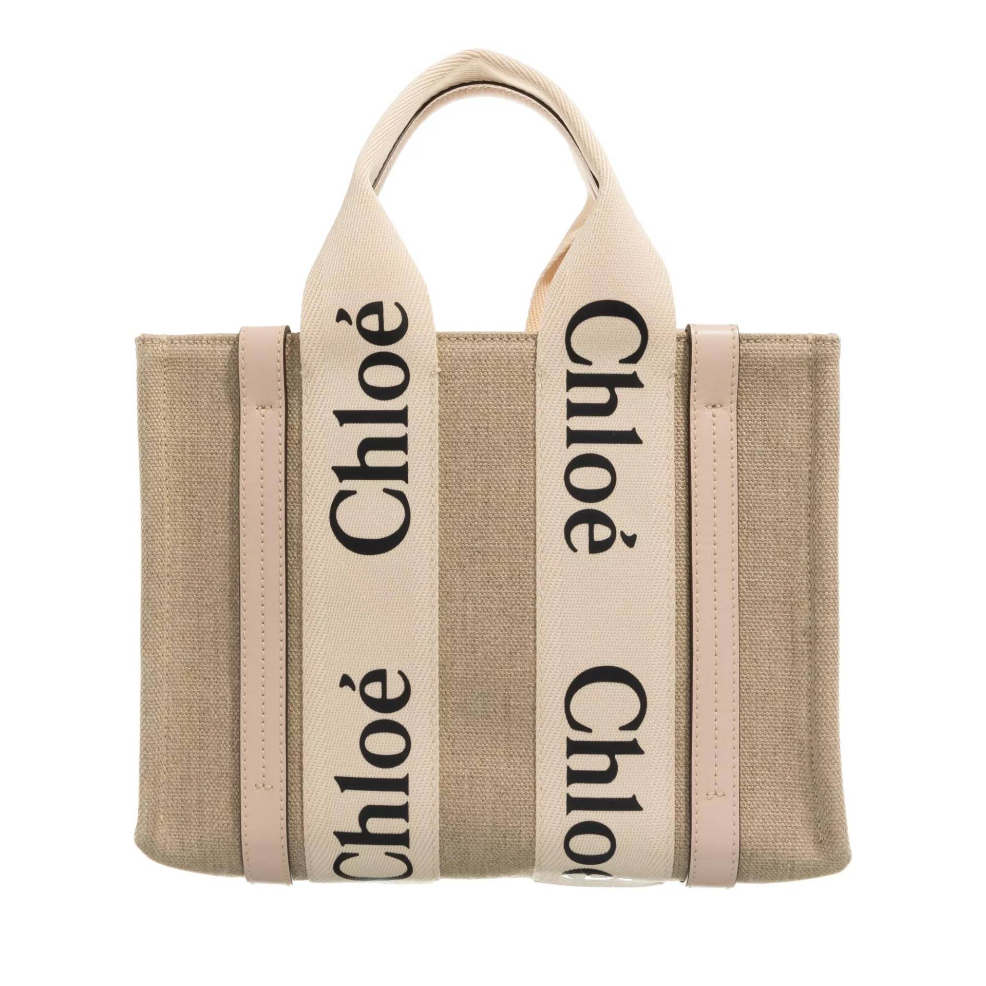 Chloé Schultertasche - Woody - Gr. unisize - in Beige - für Damen von Chloé