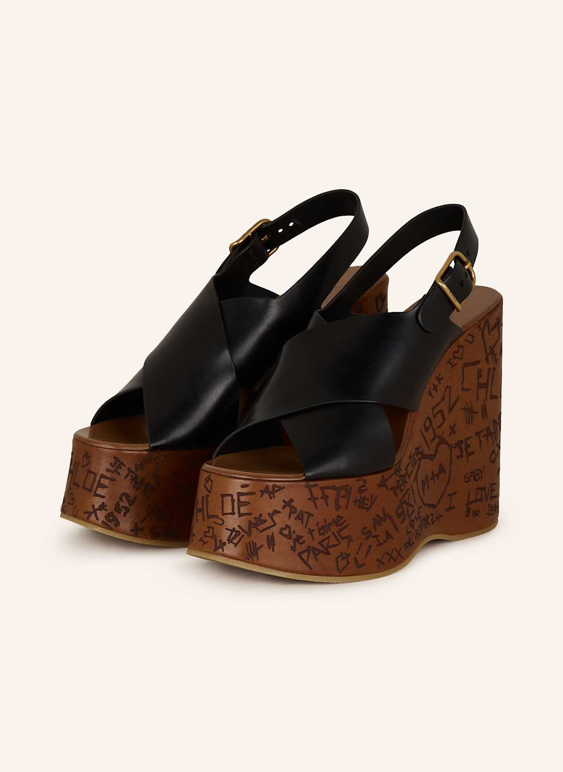 Chloé Wedges Maxime schwarz von Chloé