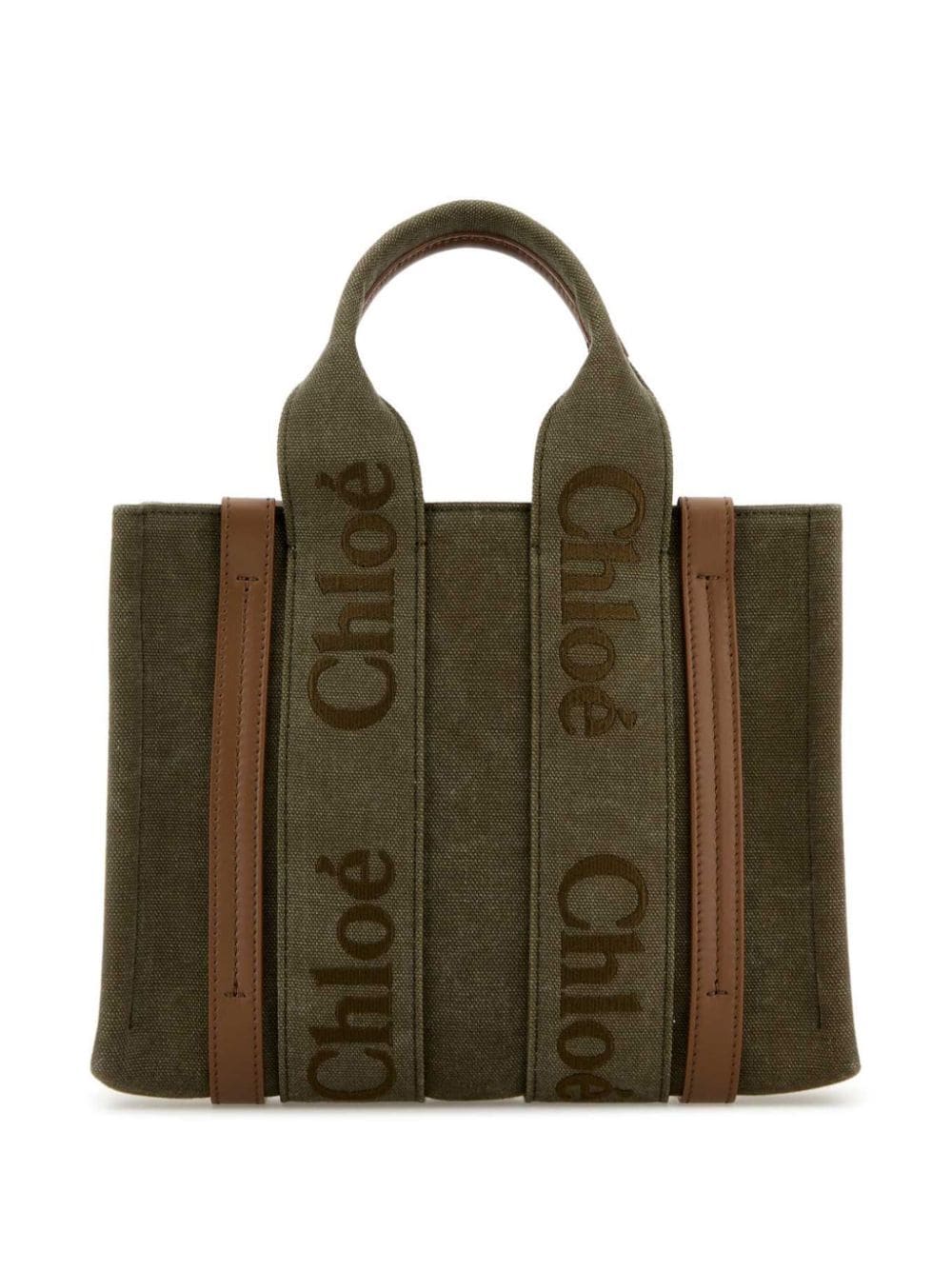 Chloé Woody shopping bag - Green von Chloé