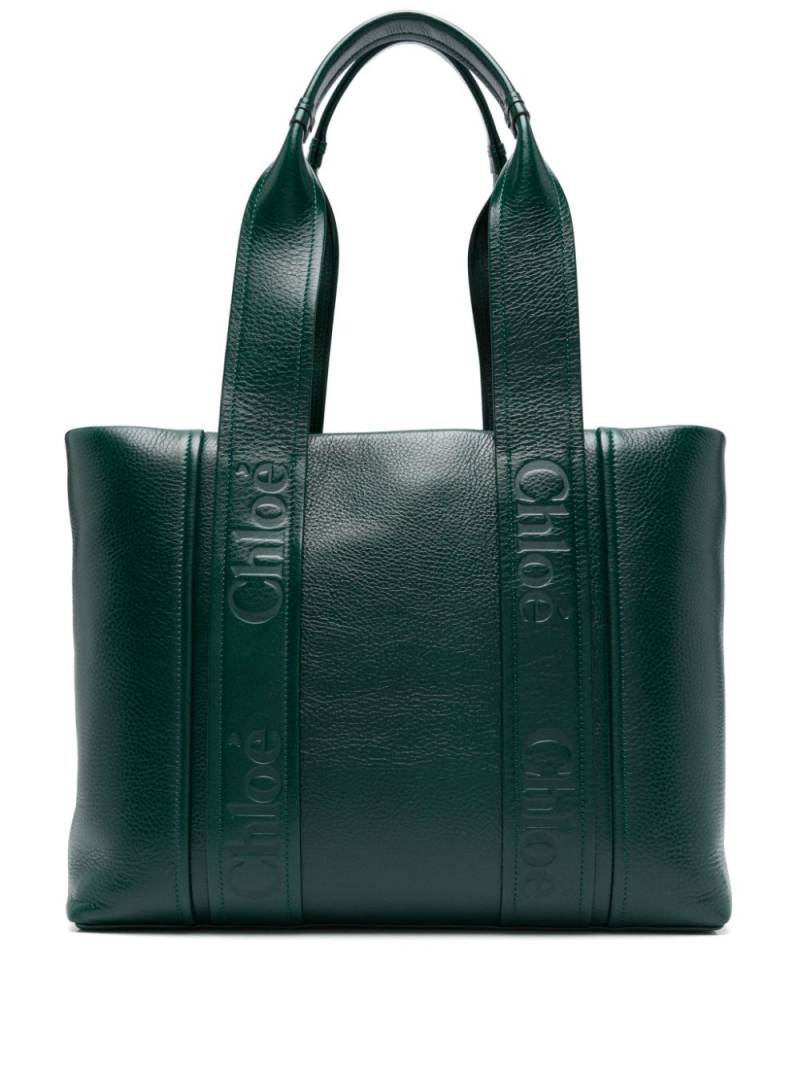 Chloé Woody tote bag - Green von Chloé