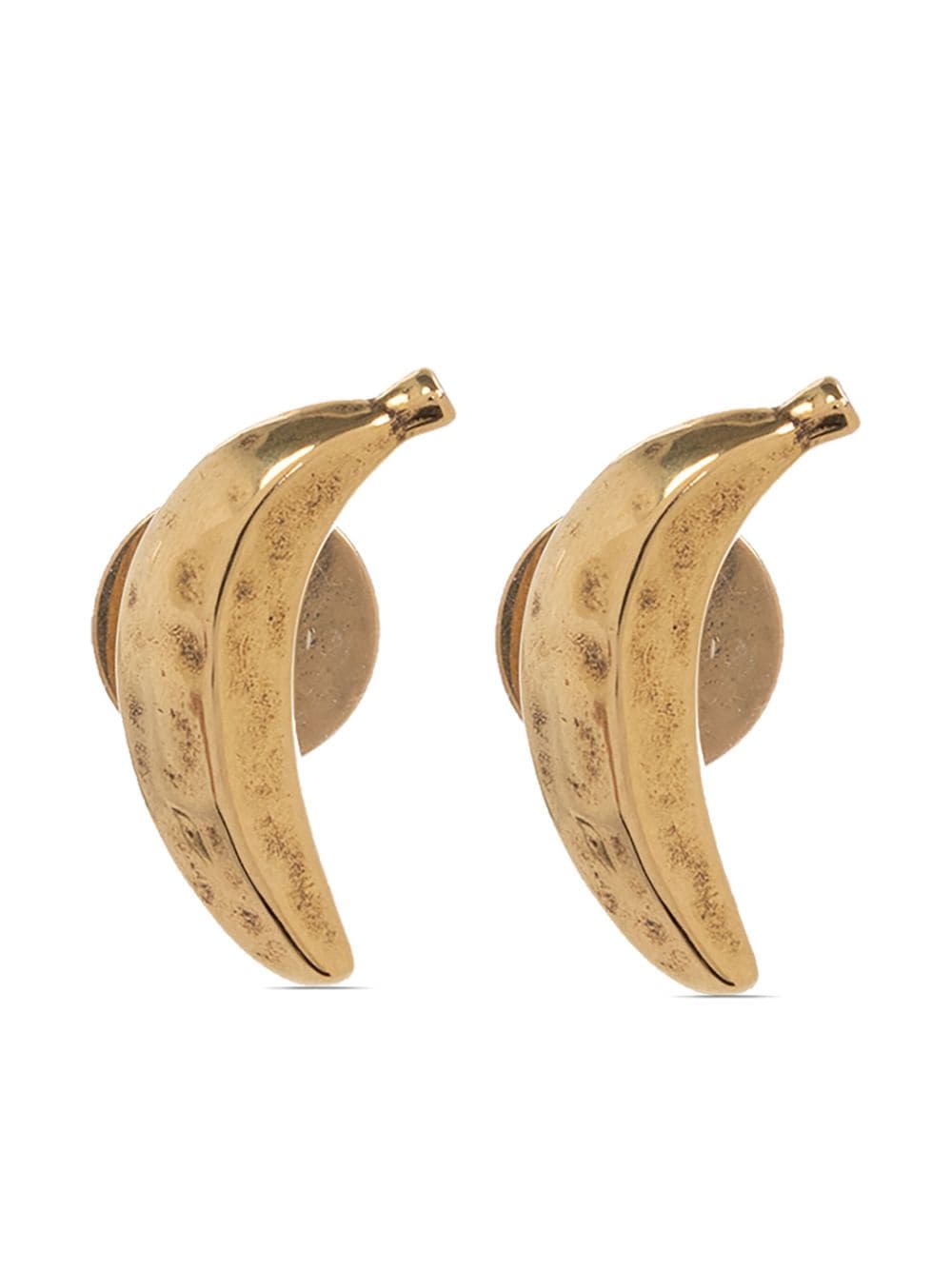 Chloé banana-shaped brass earrings - Gold von Chloé