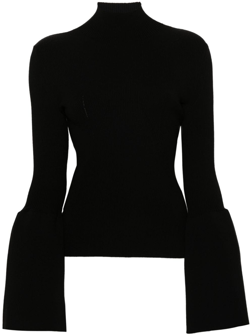 Chloé bell-sleeves ribbed jumper - Black von Chloé