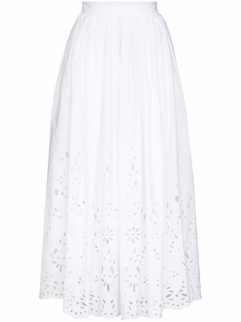 Chloé broderie anglaise flared skirt - White von Chloé