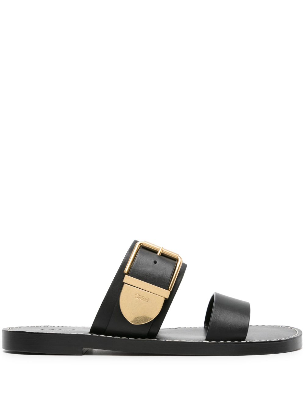 Chloé buckle-strap leather sandals - Black von Chloé